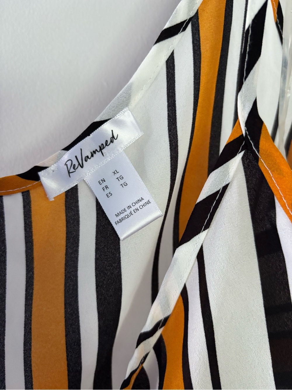 ReVamped Striped Button-Front Cropped Cami - Picture 3 of 4